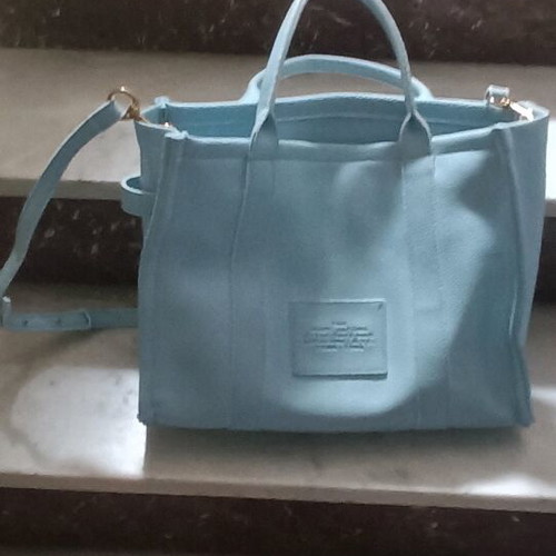 Marc Jacobs The Tote Bag leather like new, turquoise