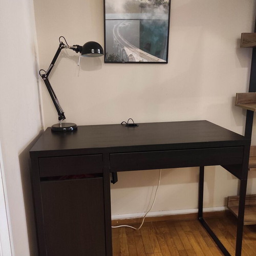 Office set used with chair and lamp