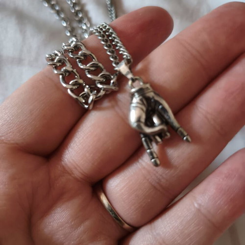 Silver necklaces set of 2, like new