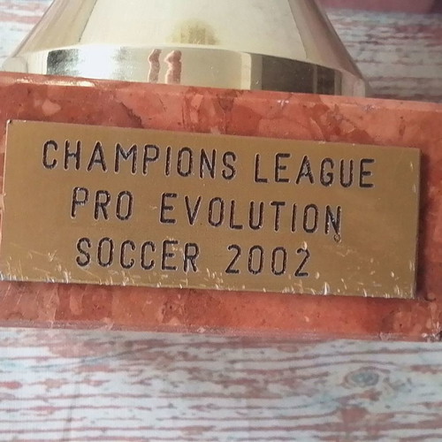 PlayStation PES 2002 football commemorative cup used