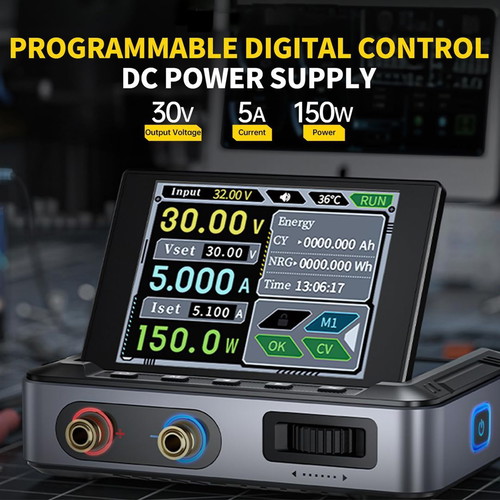 FNIRSI DPS-150 Programmable Laboratory Power Supply 0-30V 0-5A New