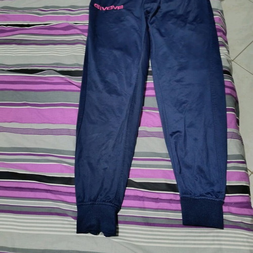 Givova tracksuit medium used, blue with leg zippers