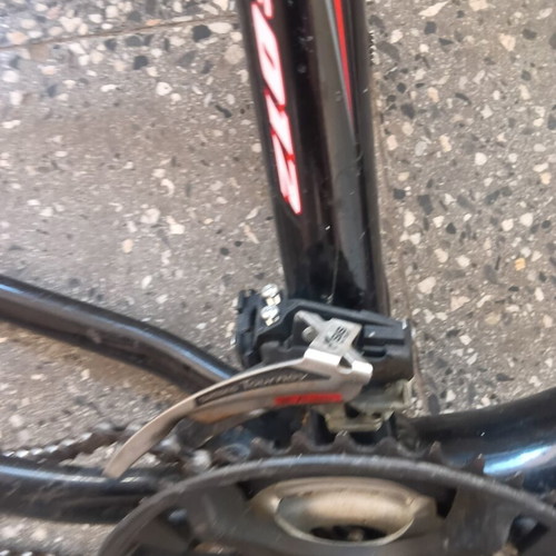 Aluminum bicycle frame with parts like new
