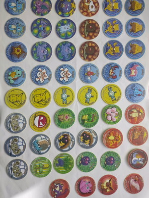 Τάπες Pokémon μεταχειρισμένες, πακέτο 150 τεμαχίων