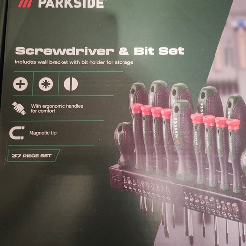 Parkside screwdriver set 37 pieces new