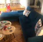 Sofa petrol 2x3 like new