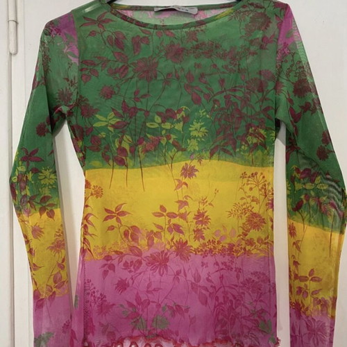 Vintage long-sleeve top multicolor, like new