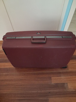 Delsey Vintage hard suitcase used, large size, hardshell