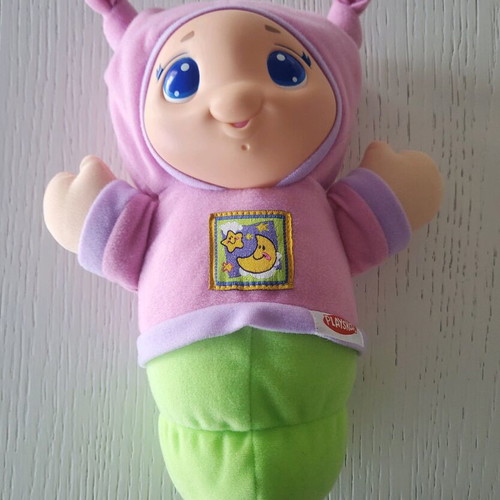 Playskool Hug Me Pink Green Like New with Light and Lullaby Music
