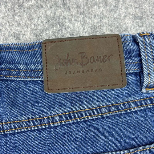 John Baner Jeanswear Men's Denim Shorts used Blue XL Y2K 2000s Relaxed Fit