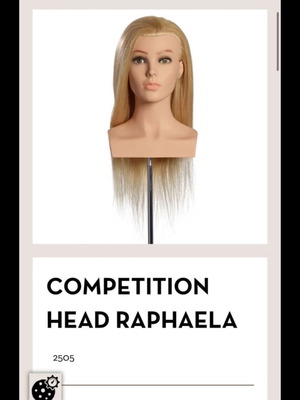 L'IMAGE Raphaela Hairdressing Mannequin with Natural Blonde Hair New