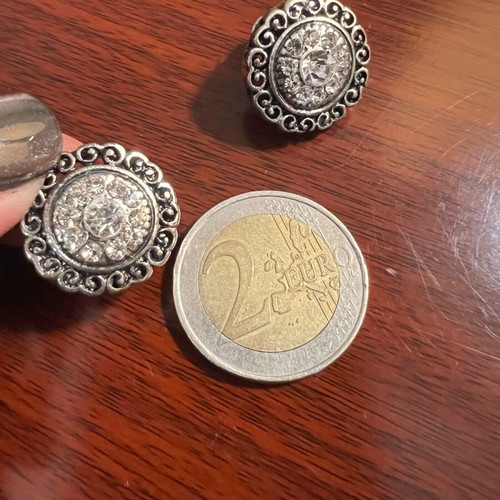 Fo Bizou earrings slightly used, silver