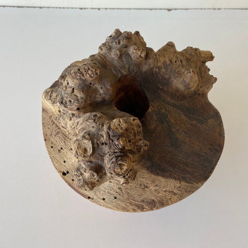 Wooden candlestick used