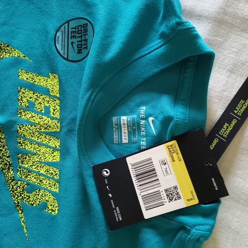 Nike dri-fit cotton t-shirt for children height 128-137cm, turquoise