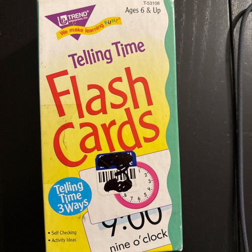 Telling Time Flashcards like new, learning time concepts