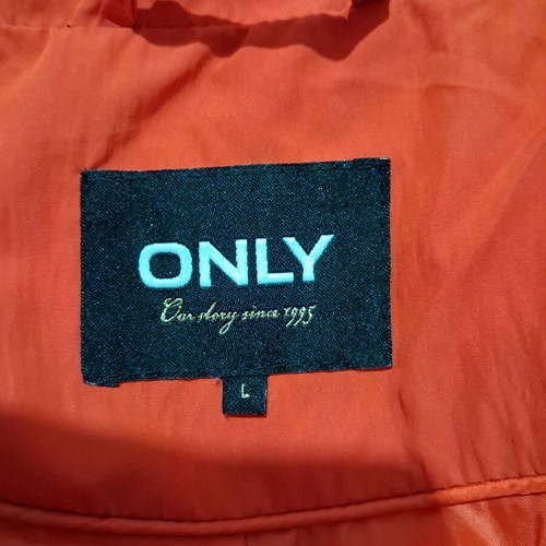 Only Red Puffer Jacket like new, short style with high collar