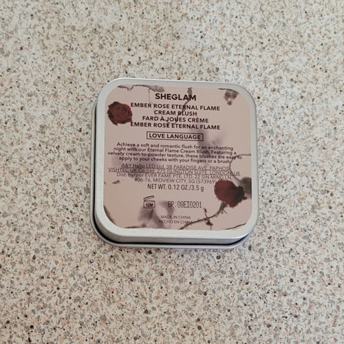 SheGlam Ember Rose Eternal Flame Cream Blush like new, Love Language