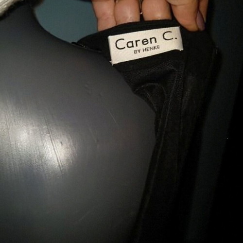 Wool dress Caren.C by Henke like new, black, large size