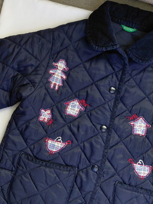 Benetton jacket for girl like new, size 116 cm, dark blue