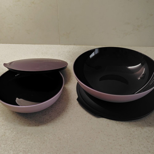 Alegra Bowls Set 0.8L and 1.5L in Dark Purple