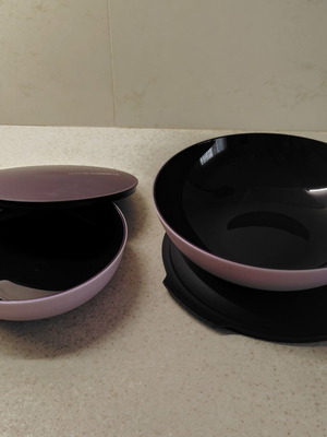 Alegra Bowls Set 0.8L and 1.5L in Dark Purple