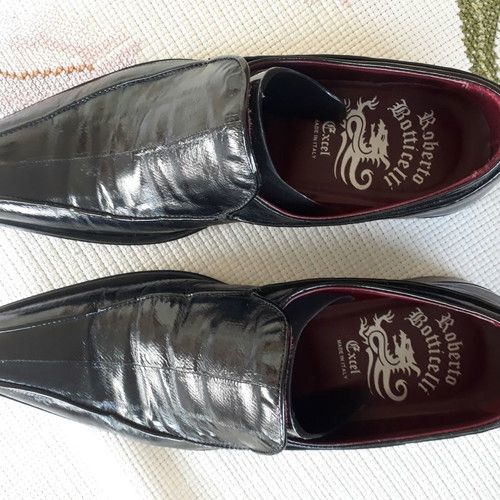 Roberto Botticelli leather shoes black No 41 lightly used