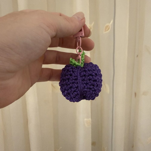 Handmade Damaskino Keychain new, green and purple