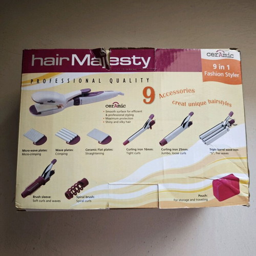 Hair Majesty 9-in-1 Hair Styler like new