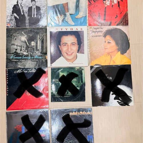Vinyl records used, sold per piece