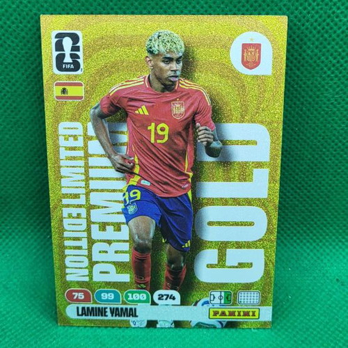 L. Yamal Gold Limited Edition Premium Κάρτα Panini FIFA World Cup 2026 καινούργια