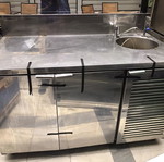 Sink with workbench used for professional use