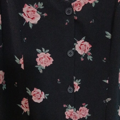 H&M Floral Midi Maxi Dress like new, size EUR44, black