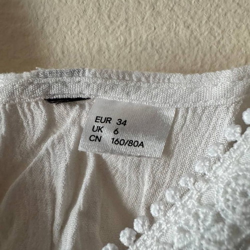 H&M Summer Cami Top with Lace Size EUR 34 Like New