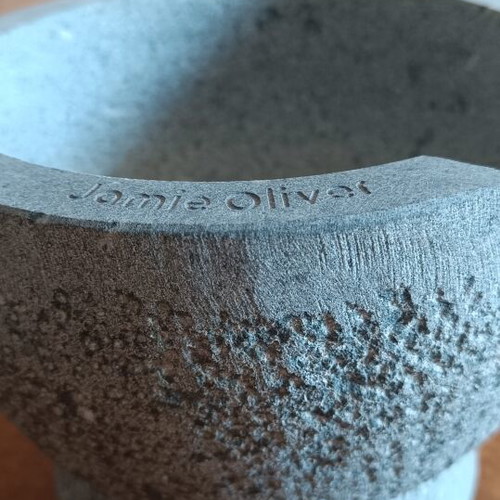 Jamie Oliver Granite Pestle and Mortar like new, 18 cm diameter