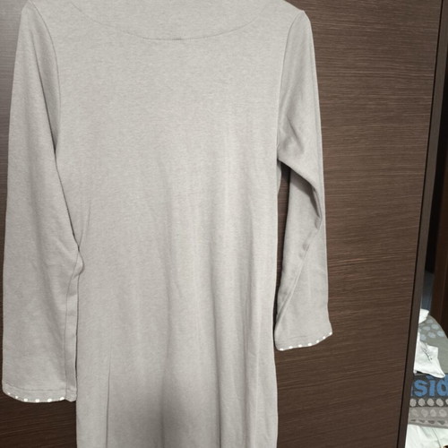 PNN Nursing Nightgown Size 2 Like New, Greek Made, Grey and White