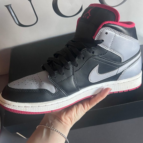 Nike Air Jordan 1 Mid Bred Shadow sneakers like new, size 42