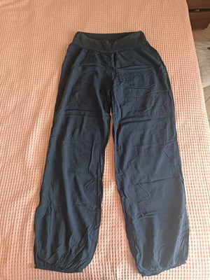 Women's satin pants used, blue, size M