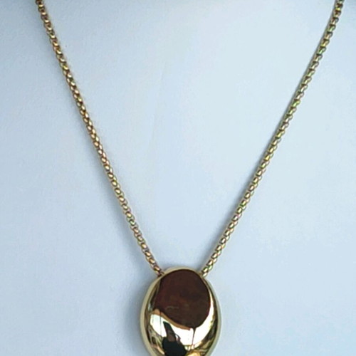 Steel necklace new, gold and silver color