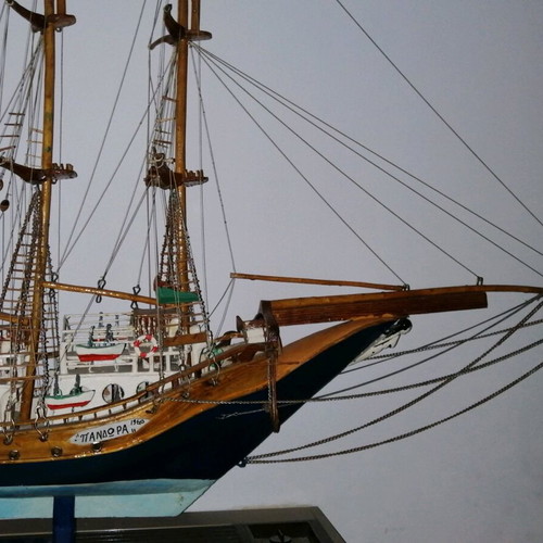 Handmade Vintage Sailboat from the 1960s