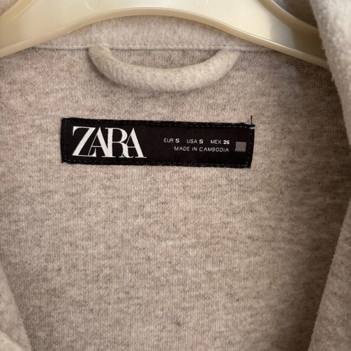 Zara oversized jacket used, grey, size small
