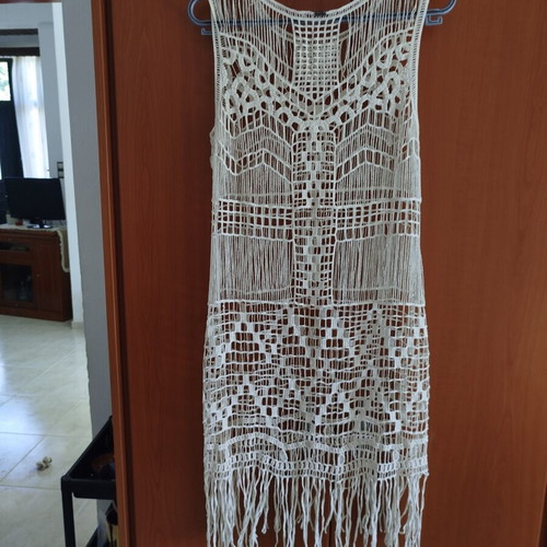 Bsb beach dress size M beige like new