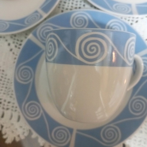 Porcelain cups like new, set of 12 pieces