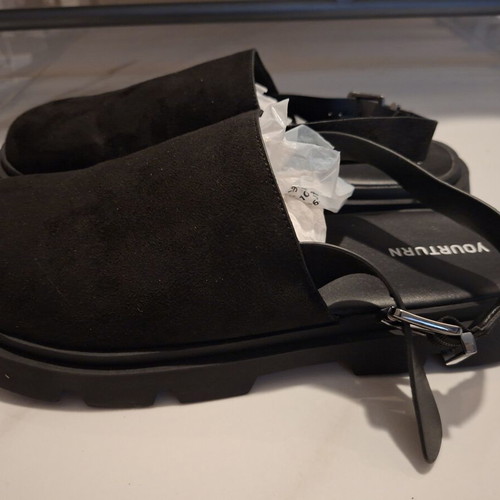 Yourturn men's black sandals clogs size 46 like new