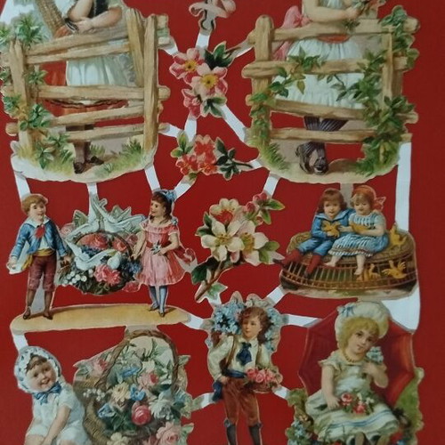 Vintage Paper Cutouts from Victorian Era, new