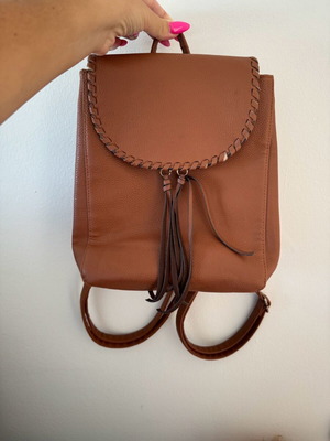 Backpack bag brown like new, good condition