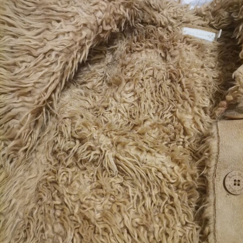 Mouton coat like new for 2-year-old with fur lining