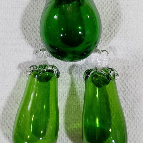 Glass fruit and vegetables Murano style, like new, set of 7
