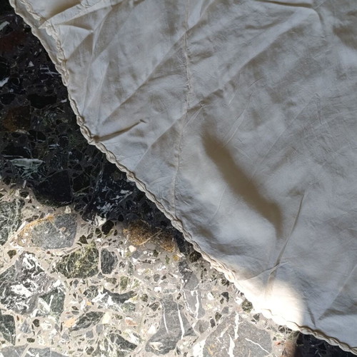 Handmade dress from WWII silk parachute fabric