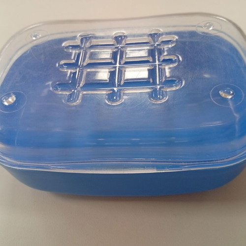 Soap dish plastic with lid used