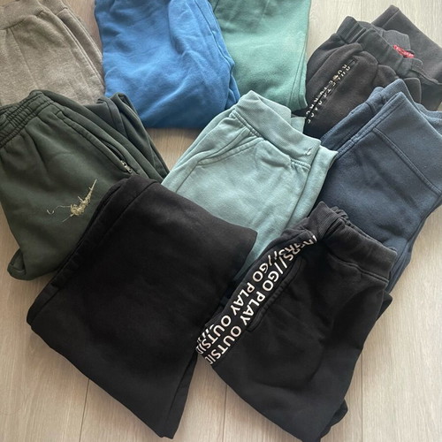 Children's sweatpants used, pack of 9, 10 years old, multicolor